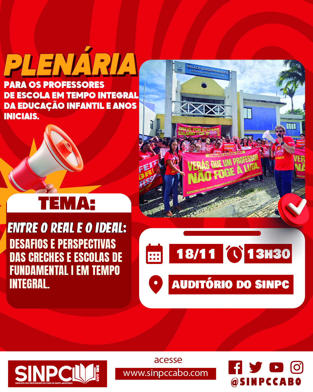 Plenária das Escolas em Tempo Integral – Educação Infantil e Anos Iniciais