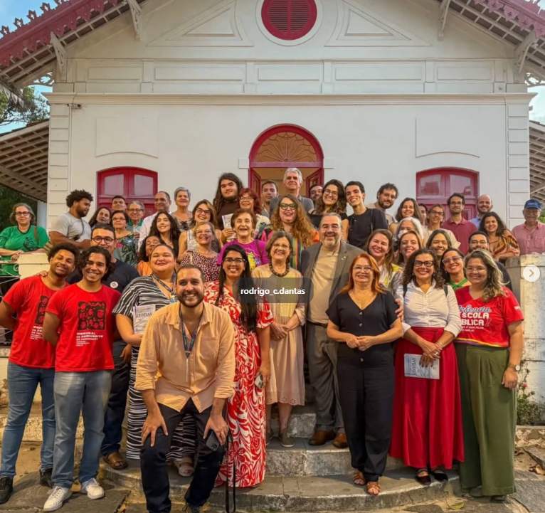 O presidente do SINPC, Rodrigo Dantas, esteve ontem (29/12) na celebração dos três anos de fundação do Memorial da Democracia